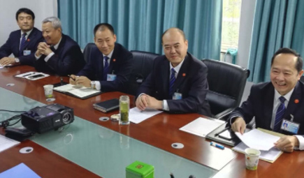 集团公司领导及相关部门到陕西UG环球官网集团医疗器械有限公司对接检查工作